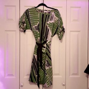 Ny and Co multicolored dress with sash size M